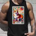 コーギー 面白いtシャツ 犬 タロット カード かわいい メンズ 子供 おもしろ 服 グッズ ネタ わんこ タンクトップ 彼への贈り物