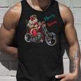 サンタクロース 面白い バイク イラスト メリー クリスマス パロディ イラスト タンクトップ 彼への贈り物