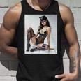 セクシーガールグラフィックtシャツ-猫マスクv2のセクシーなピンナップガール タンクトップ 彼への贈り物