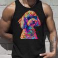 トイプードル愛好家デザイン ポップアート 面白いトイプードル 犬 長袖tシャツ タンクトップ 彼への贈り物