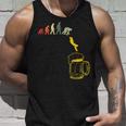 ビール 酒 面白いtシャツ 人類の進化 飲み おもしろ 飲み会 のんべえ メンズ ネタ 服 タンクトップ 彼への贈り物