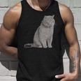 ブリティッシュショートヘアの猫 長袖tシャツ タンクトップ 彼への贈り物