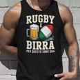 ラグビーとビール だからこそ私はここにいます イタリアのラグビーファン タンクトップ 彼への贈り物