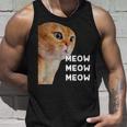 愚かなおしゃべり猫のミームニャーニャーニャー。 タンクトップ 彼への贈り物