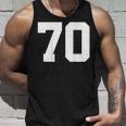 番号70 背面 スポーツチームジャージ番号 タンクトップ 彼への贈り物