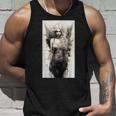 黒と白の天使 クラシックヴィンテージアート タンクトップ 彼への贈り物