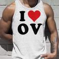 I Heart Ov Initials I Love OV First And Last Name O タンクトップ 彼への贈り物
