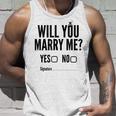 Will You Marry Me Wedding おもしろプロポーズ タンクトップ 彼への贈り物