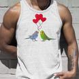 セキセイインコ、面白い鳥、楽しい、セキセイインコ タンクトップ 彼への贈り物