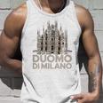 ドゥオーモ・ディ・ミラノ大聖堂のイラスト タンクトップ 彼への贈り物
