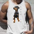 ドーベルマン シャツ ドーベルマン ピンシャー 犬 ママ お父さん 愛 ペット 子犬 タンクトップ 彼への贈り物