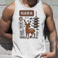 奈良 日本 鹿 日本語タイポグラフィ 漢字 自然 旅行 タンクトップ 彼への贈り物