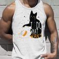 私は何をしたい黒猫カップ面白いグラフィック猫愛好家 タンクトップ 彼への贈り物