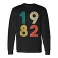 1982 デザイン レトロバースデーヴィンテージ 1982 長袖Tシャツ ギフトのアイデア