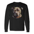American Pitbull Dog アメリカンピットブル 長袖Tシャツ ギフトのアイデア