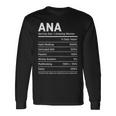 Ana Is My Name おもしろネームタグ 長袖Tシャツ ギフトのアイデア