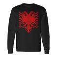 Bandera Nacional Albania Águila Albana Tirana Camiseta de manga larga Ideas de regalos
