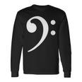 Bass Note F Key Bass Player Music Bass Clef 長袖Tシャツ ギフトのアイデア