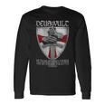 Deusult He Trains My Hands For War Templar Knights 長袖Tシャツ ギフトのアイデア