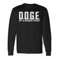 DOGE 政府効率省 Doge 長袖tシャツ 長袖Tシャツ ギフトのアイデア