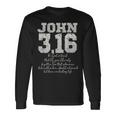 For Godo Loved The World John 316 聖書の言葉 キリスト教 長袖Tシャツ ギフトのアイデア