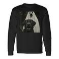 Halloween Selfie Black Lab With Bear Ghost Costume Meme Long Sleeve T-Shirt Gifts ideas Halloween Selfie Black Lab With Bear Ghost Costume Meme Long Sleeve T-Shirt Gifts ideas