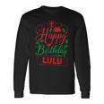 Happy Birthday Lulu かわいいクリスマスルル 長袖Tシャツ ギフトのアイデア