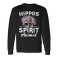 Hippos Are Mypirit アニマルシャツ – Hippos Lover 長袖Tシャツ ギフトのアイデア