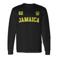 Jamaica 62 2024 年独立記念日ジャマイカ国旗ジャージ 長袖tシャツ 長袖Tシャツ ギフトのアイデア