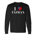 I Love Heart 台湾国旗 台湾 台湾 プライド Roc 台北 長袖Tシャツ ギフトのアイデア