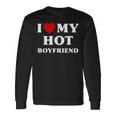 I Love My Hot Boyfriend シャツ マッチング I Heart My Boyfriend 長袖Tシャツ ギフトのアイデア