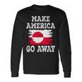 Make America Go Away グリーンランド国旗 アンティーク調 長袖Tシャツ ギフトのアイデア