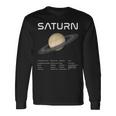 Nerdyaturn 天文学 科学 惑星 太陽系 事実 Wt 長袖Tシャツ ギフトのアイデア