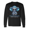In November We Wear Blue Elephant Diabetes Awareness Long Sleeve T-Shirt Gifts ideas