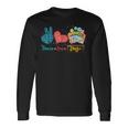 Peace Love Bingo Bingo Lover Leopard Print Heart Long Sleeve T-Shirt Gifts ideas