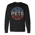 Retro Pete 2028 Pete Buttigieg Para Presidente 2028 Camiseta de manga larga Ideas de regalos