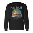 Roar & Roll Dinosaure Monster Truck T-shirt à manches longues Idées cadeaux