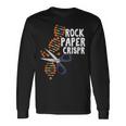 Rock Paper Crispr Dna 生物学者 遺伝子工学 長袖Tシャツ ギフトのアイデア