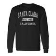 Santa Clara California Ca ビンテージ 確立されたスポーツデザイン 長袖Tシャツ ギフトのアイデア