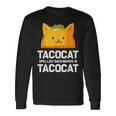 Tacocatpelled Backwards Is Tacocat ファニータコスキャットギフト 長袖Tシャツ ギフトのアイデア