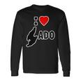 アイラブ・Sado 佐渡島 地図（I Love ハート）【47都道府県】Jimo-T ジモティ お土産 面白 長袖Tシャツ ギフトのアイデア