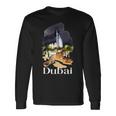 ドバイ Uae お土産絵画 ドバイの街 シャツ 長袖tシャツ 長袖Tシャツ ギフトのアイデア