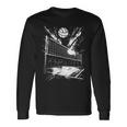 バレーボールのボールを描くバレーボーラー 長袖Tシャツ ギフトのアイデア