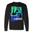 フラメンコダンサー用フラメンコtシャツ レトロメンズフラメンコ 長袖Tシャツ ギフトのアイデア