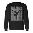 ブレイクダンス シャツ ヒップホップ ダンス イメージ シルエット ブレイクダンス 長袖Tシャツ ギフトのアイデア