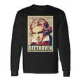 ベートーベン クラシカル音楽作曲家 レトロ 長袖Tシャツ ギフトのアイデア