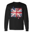 ユニオンジャック インクスタイル アート イギリス国旗 イギリス 国旗 イギリス 長袖Tシャツ ギフトのアイデア