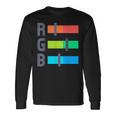 レッド グリーン ブルー Rgb カラー モデル アーティスト 長袖Tシャツ ギフトのアイデア