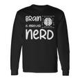 ヴィンテージ NERDファレル Brain Is Forever Nerd ギフトアイデア 長袖Tシャツ ギフトのアイデア