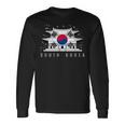 愛国的な韓国国旗ジャージーtシャツ 韓国製 長袖Tシャツ ギフトのアイデア